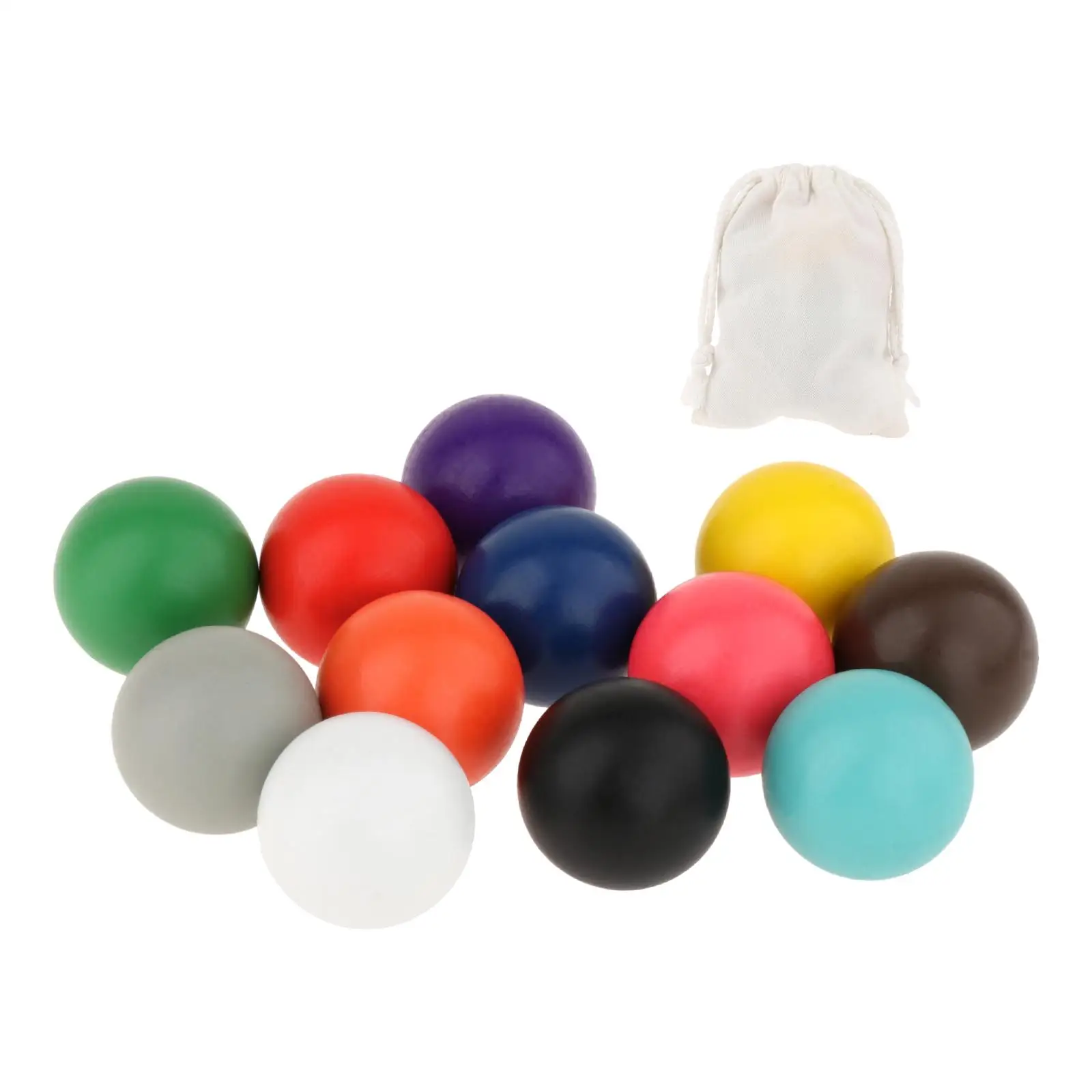 

12x Wooden Ball Toys 4cm Diameter Kids Funny Toys Building Blocks Preschool Learning Material for Children Babies Toddlers