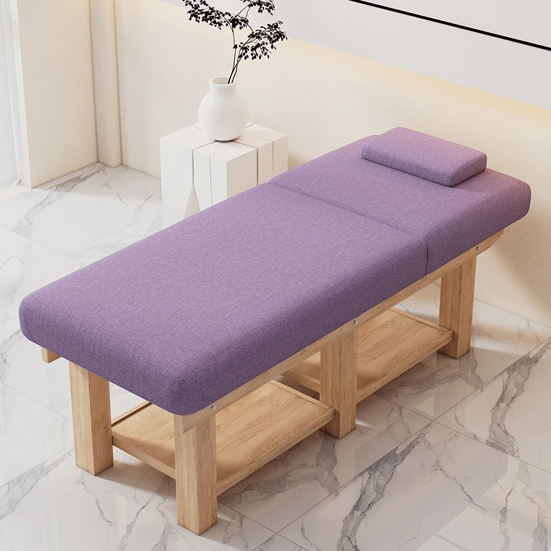 Beauty Wooden Tattoo Massage Beds Face Bathroom Ear Cleaning Home Massage Beds Nail Pedicure Lit Pliant Salon Furniture MR50MB
