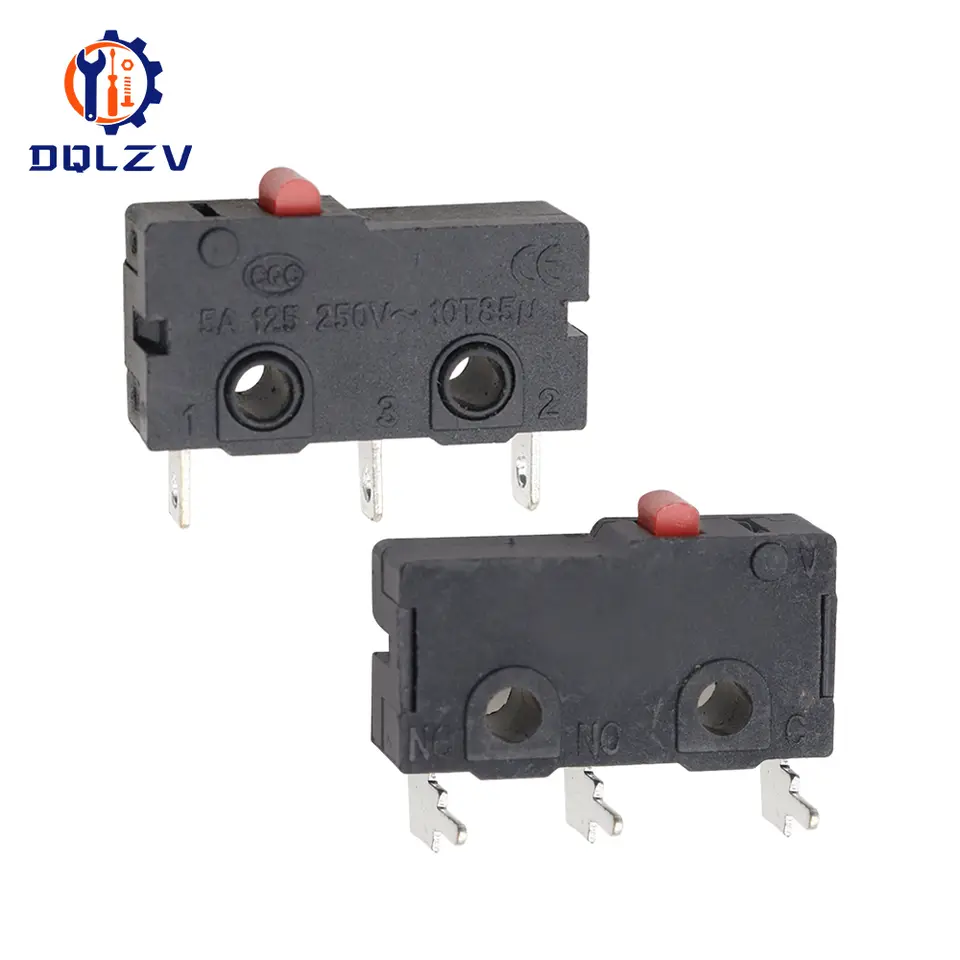 5A 125V250V KW12 Travel Limit Switch KW11-3Z-2 With Handle 16mm Contact Button Micro switch KW12-N 2Pin/3Pin KW12-A NO/NC image 3