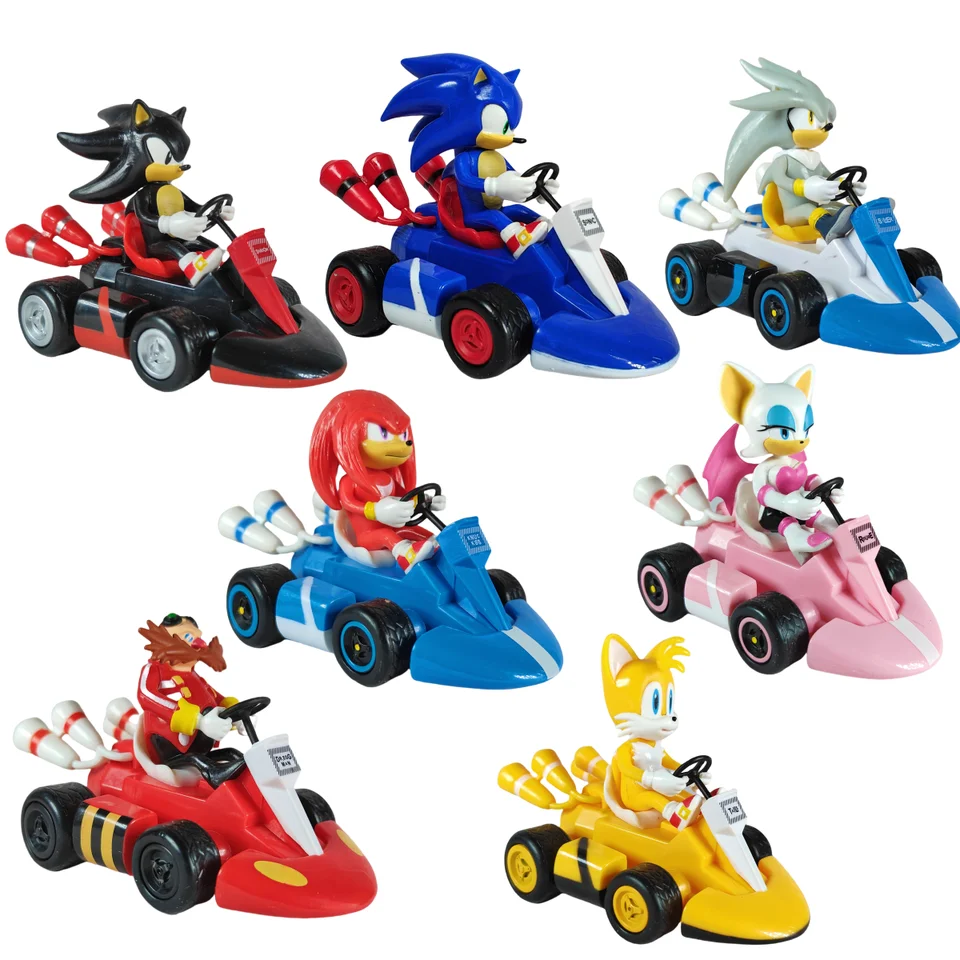 7Pcs Sonic the Hedgehog Toy Pull-back Car Model Racing Sliding Cars Cartoon Game Anime vehicle fun Collecting Toys Gifts - AliExpress