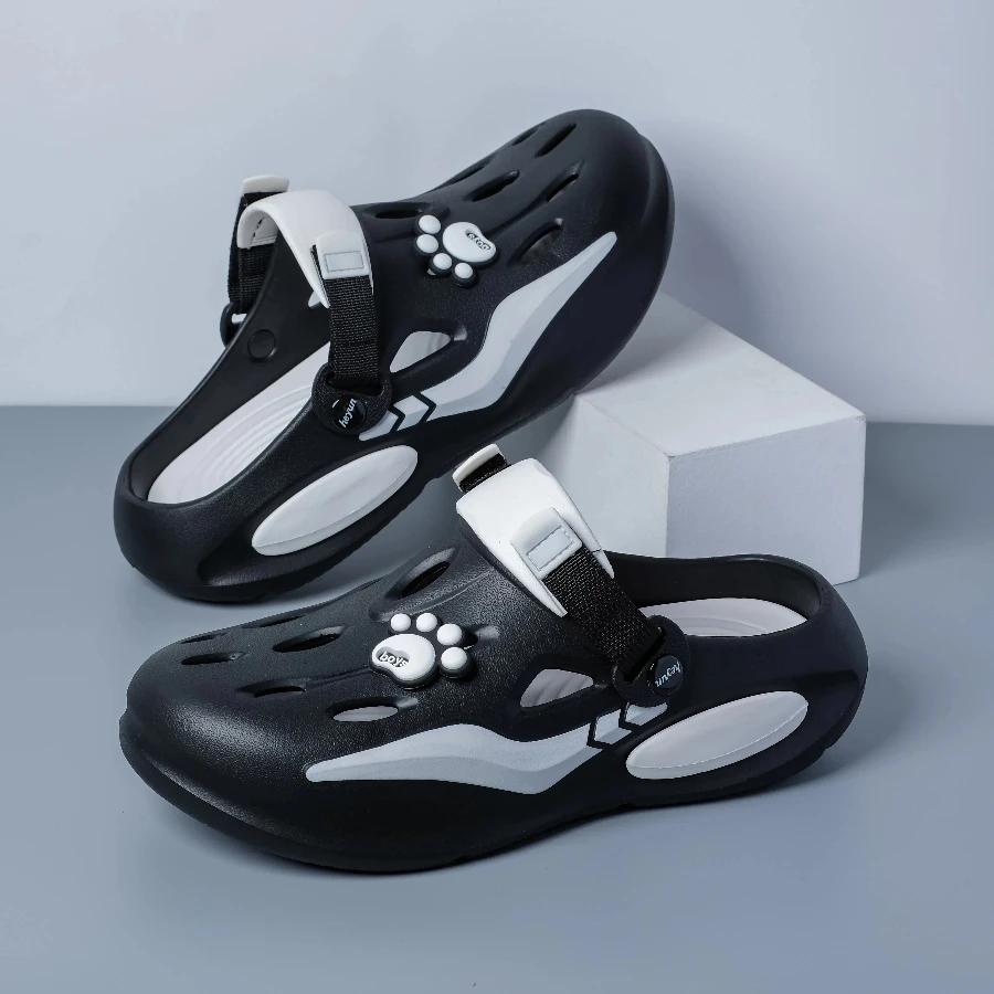 Zoccoli estivi classici Pantofole da uomo Scarpe da giardino traspiranti Pantofole da spiaggia confortevoli per esterni Pantofole da casa Pantofole antiscivolo