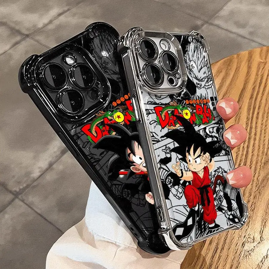 Funda Dragon Ball Anime Goku para iPhone 13 14 16 Pro Max 17 Air 12 11 15 Plus funda de teléfono suave