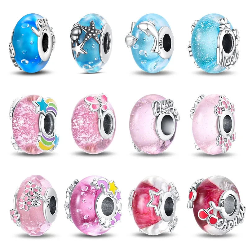 Perline Di Vetro A Forma Di Fiore Di Margherita 9-7 Mm - Bianco - Foto 3