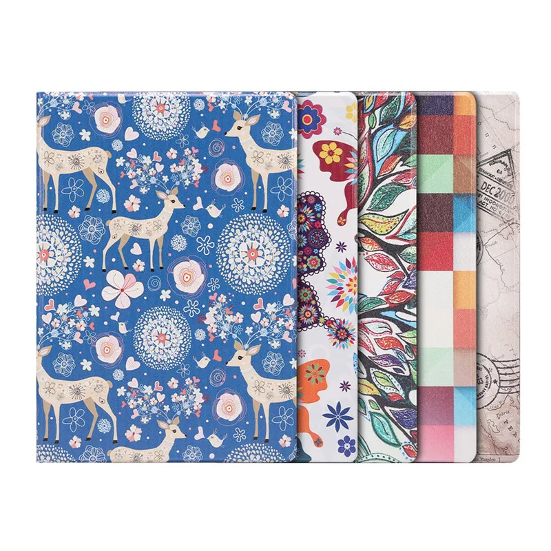 Leather Shell Sleeve For Samsung Galaxy Tablet Cover Tab A8 /Tab S8 /S7 Paint Protective Case With Pen Slot