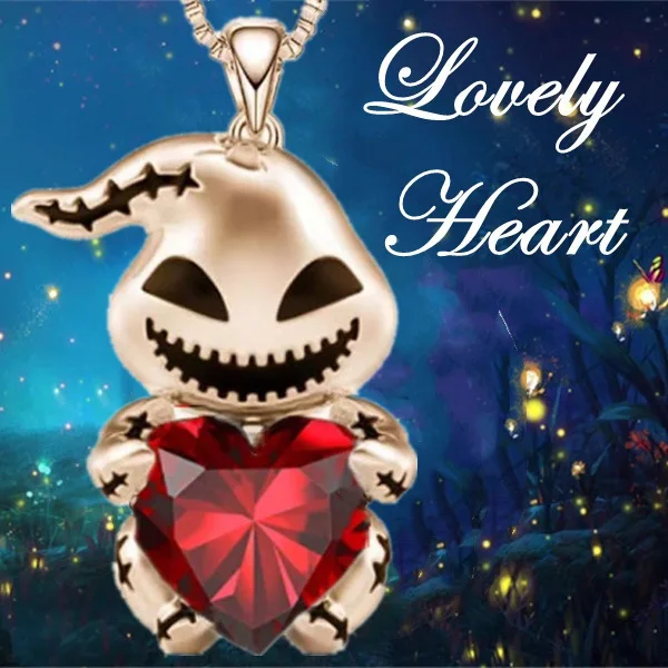 Halloween cartoon Muppets gift love necklace girl
