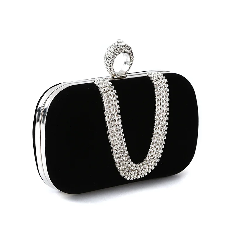 

Luxury Women Evening Bags Diamond Luxury Clutch Bag Party Diamonds Lady Black Red Chain Shoulder Bag Handbags for Purse