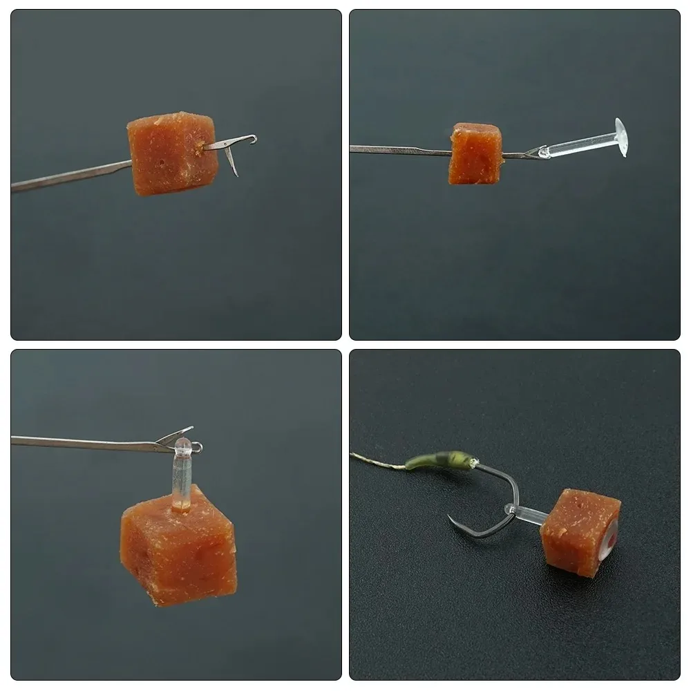 Description Picture 4 of itemBait Stops S L Hook Bait Accessories T Shape Clear Luncheon Meat Bait Stops Fishing Terminal Tackle Carp Fishing