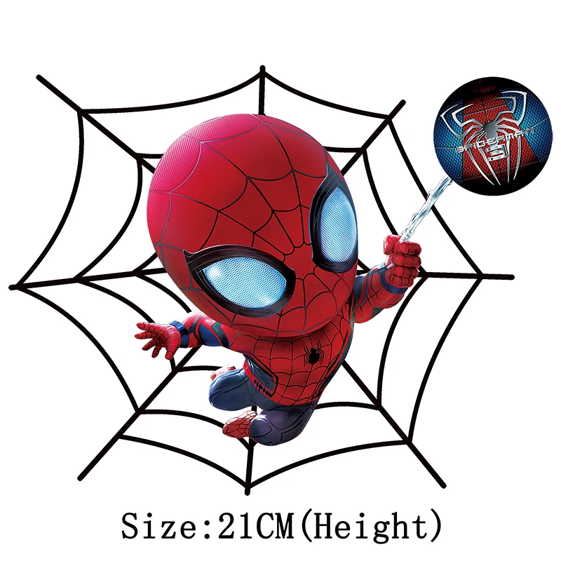 Marvel Spiderman Iron on Patches for Clothing Cartoon Thermal Stickers for  Clothes DIY Heat Transfer Kids Patches Applique Gift