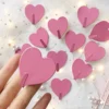 3/5/10/20pcs - Heart-Shaped Hooks - Rustproof, Reusable for Towels, Clothes & Keys - Easy Install, No Drilling Required 3