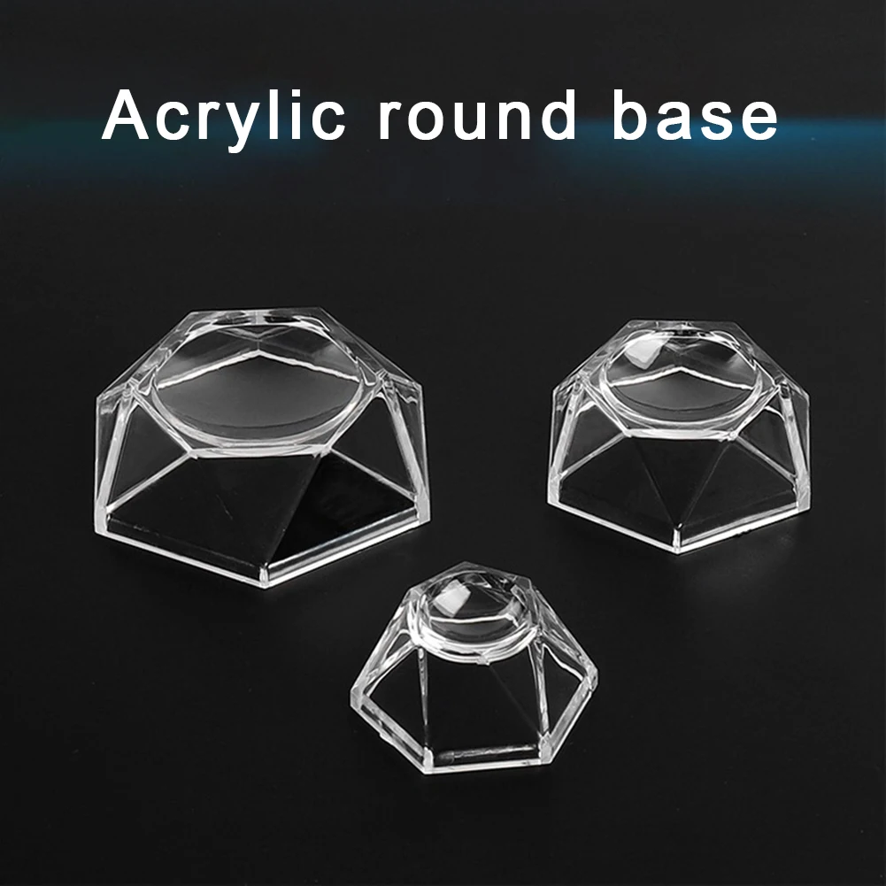 acrylic display stand display stand crystal display stand Acrylic Ball Display Base Stand Hexagon Shape Sphere Stone Support Figurine Holder Home Decor Desktop Ornaments