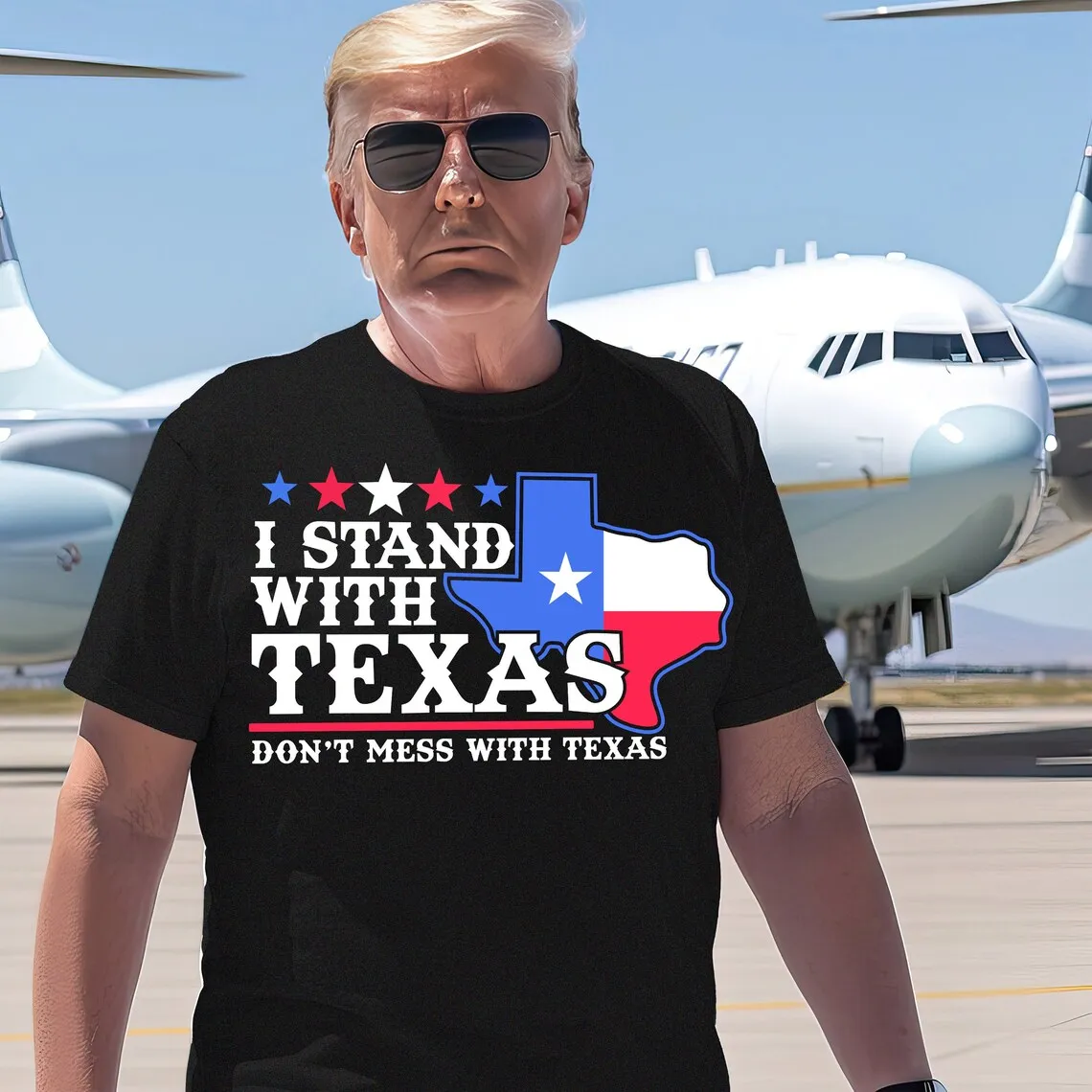 Не Создайте беспорядок, я стою со штативом, политическая рубашка, Техасский сильный, Техас не отстает, рубашка Трампа