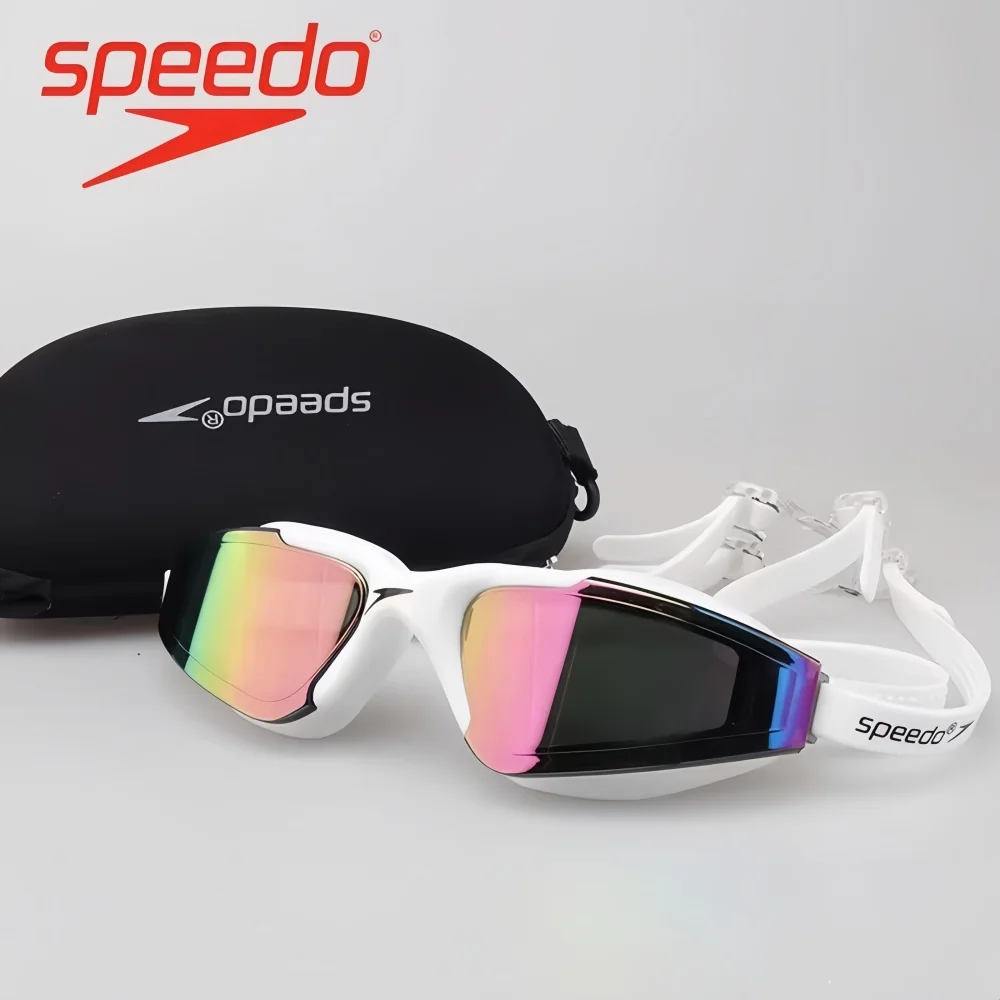 Lunettes de natation professionnelles Speedo anti-buée avec bouchons d'oreilles - Protection UV étanche