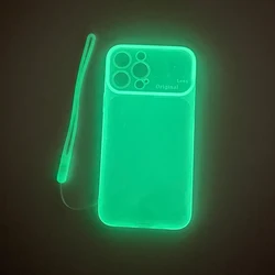 Luxury Night Light Luminous Clear Silicone Phone Case - Transparent Cover - S22 Ultra (Clear)