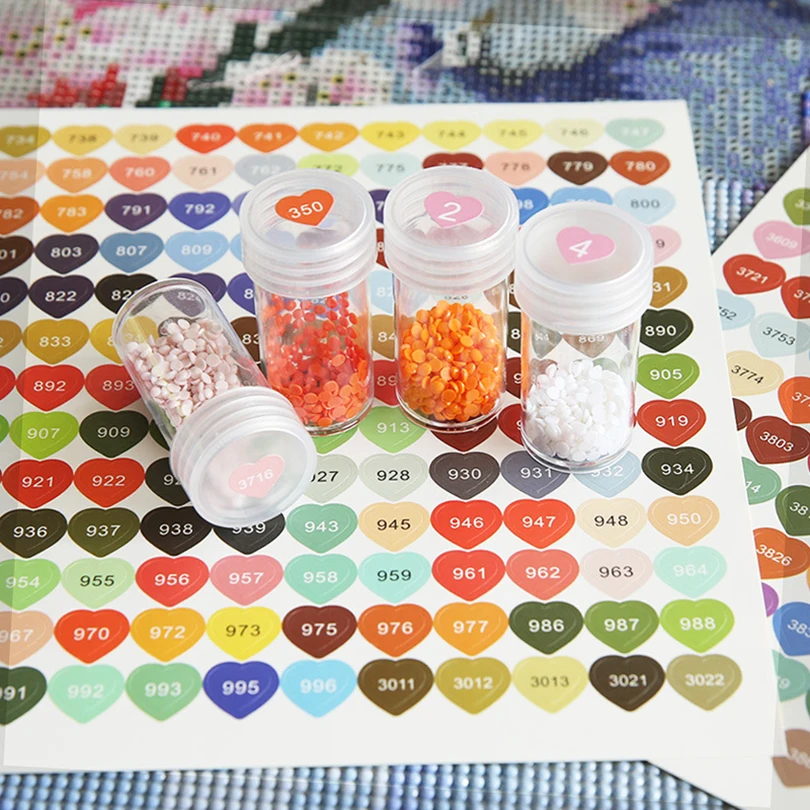 Diamond Painting Color Number Stickers Labels Stickers Organizer