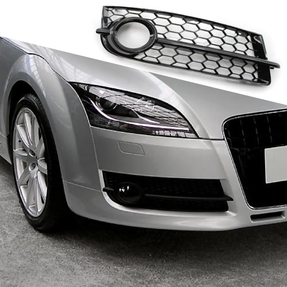 

2Pcs Fog Lamp Grille Convenient Lightweight Anti-scratch Fog Lamp Cover for Audi TT 07-10