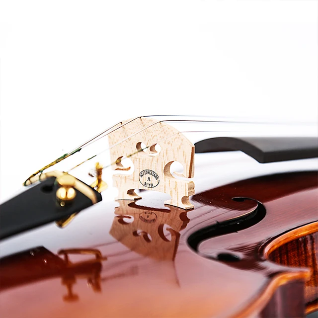 Oil Varnish Spruce Top Natural Flame Handmade Violin With Professional Setting Up And Nice Sound For Players