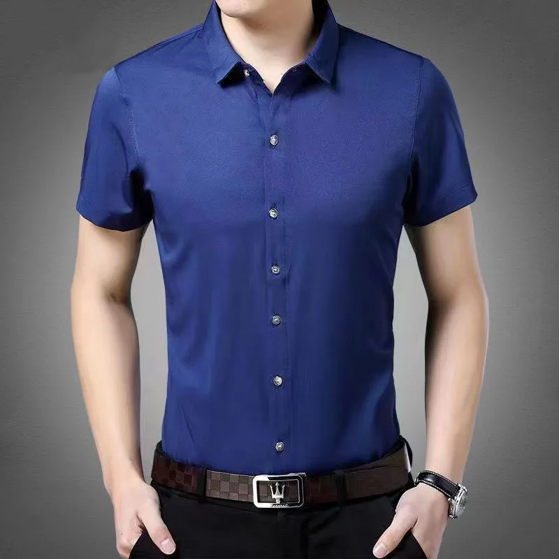 Men's Smart Casual Plaid Long Sleeve Shirt - Stylish Lapel Design