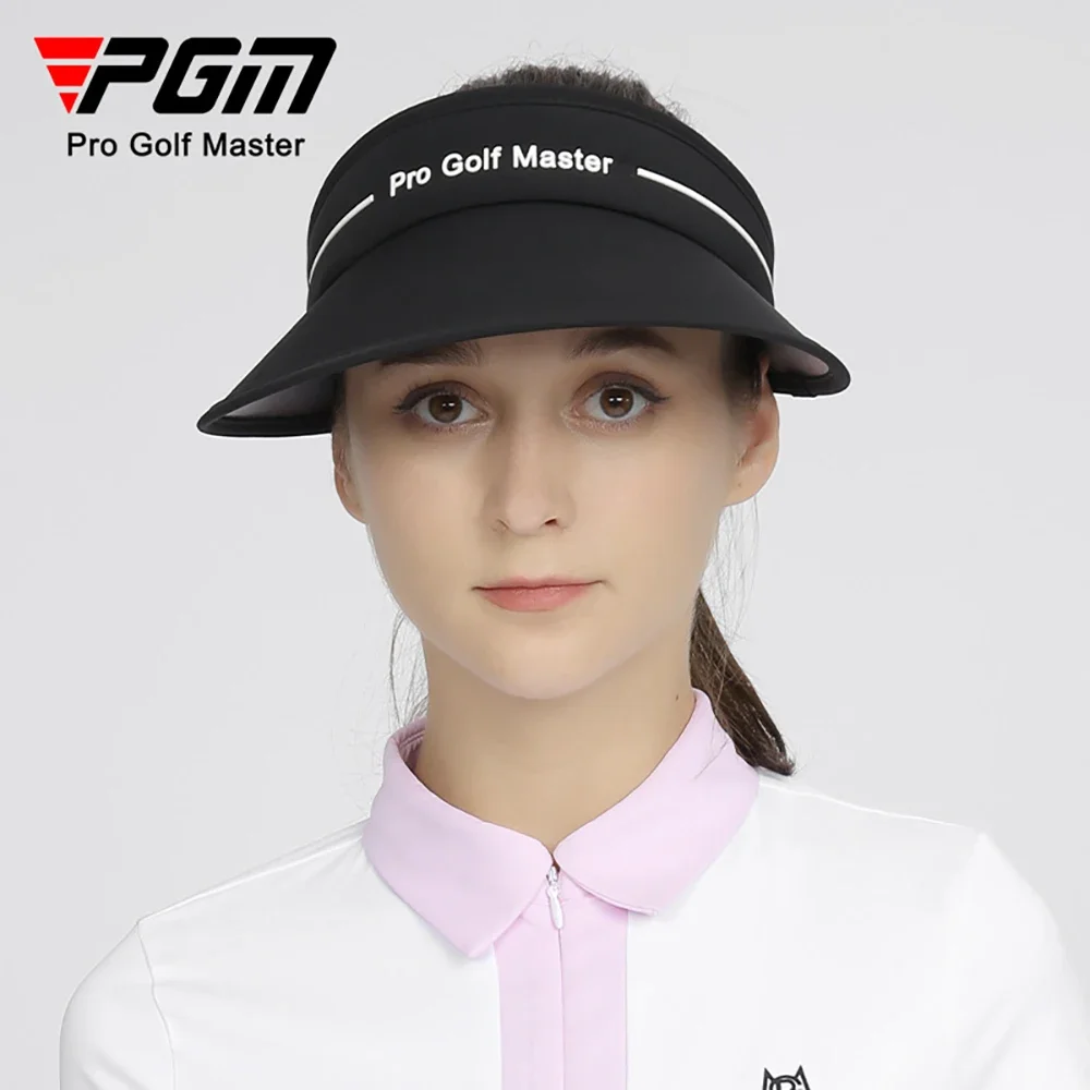 PGM Women's Golf Empty Top Hat -27cm Large Hat Brim Empty Top Sunscreen Hat, Outdoor Sports Sunscreen Equipment, Women's