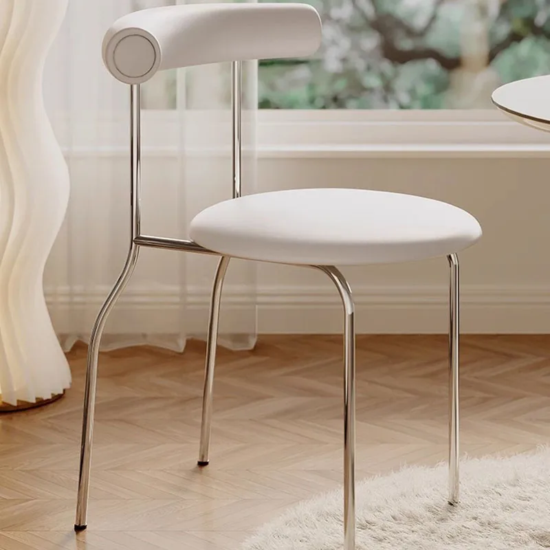 

Relaxing Soft Modern Dining Chairs Kawaii White Metal Luxury Nordic Dining Chairs Designer Kitchen Sedia Da Pranzo Furniture