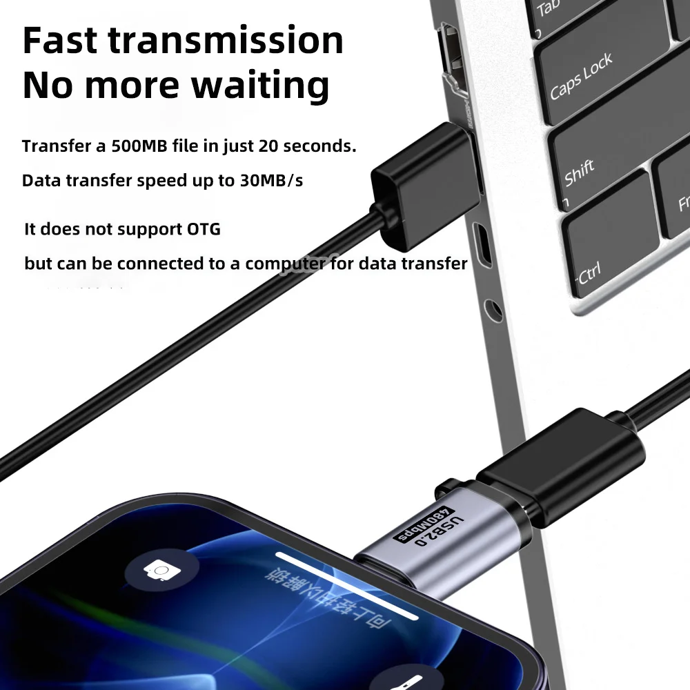 USB Charger Adapter USB C Adapter Type C Female to Micro to Mini USB Male Converter iPhone14 13 Xiaomi Samsung ios Male Charger Adapter
