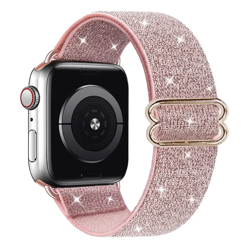 

Elastic strap for Apple watch band 40mm 41mm 44mm 45mm 38mm 42mm Adjustable Nylon Solo Loop Bracelet iWatch series 3 4 5 6 se 7