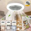 3In1 Ceiling Fan With Lighting Lamp E27 Converter Base With Remote Control For Bedroom Living Home Silent Ac85-265v 1