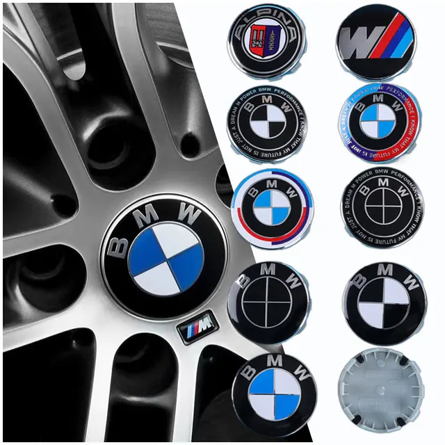 4Pcs 68mm Car Wheel Center Caps Rims Cover Badge Logo For BMW E36 E46 E63 E64 E65 E66 F20 F21 F22 F23 G22 G23 G32 M2 M3 M4 M5