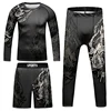 Children’S Bodybuilding Rashgaurd Outfits CodyLundin MMA Brazilian Grappling No Gi Jiu Jitsu Tees+Shorts Muay Thai Rashguard Set 1