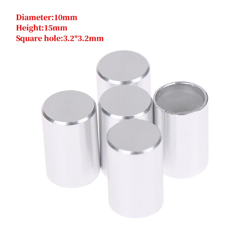 5pcspackHighQualitySliverAluminumAlloyLightTouchSwitchCap