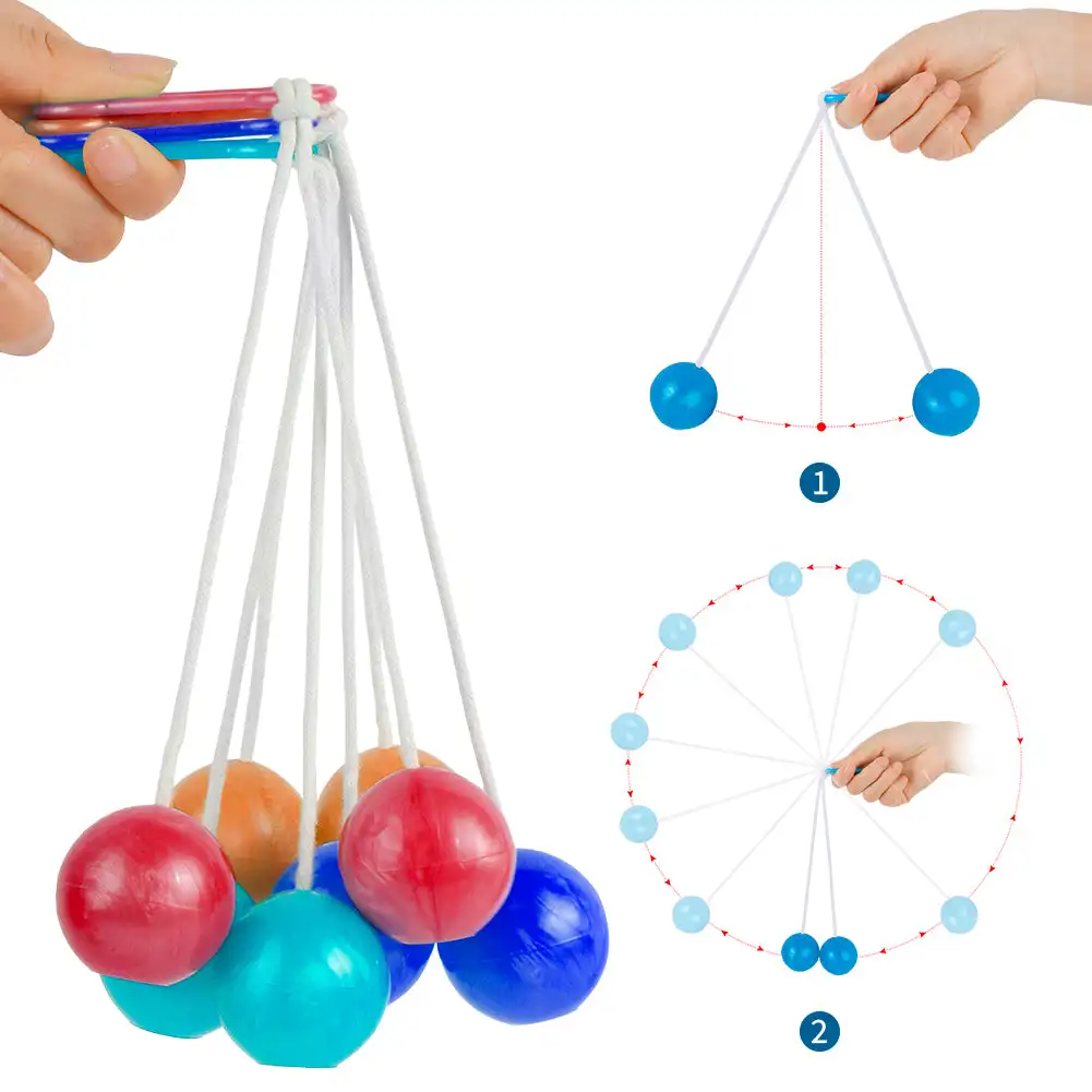 Latto Toy Click Clack Ball Bump Ball Clackers Lato Toy Tok Tok Old School ToyDecompression Ball Pro-clackers Ball 4