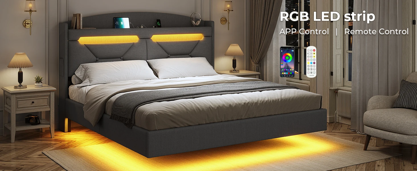 led bed frame