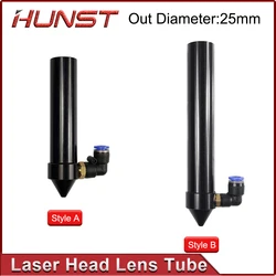 HUNST CO2 Laser Head Lens Tube Air Nozzle For Laser Output Lens Diameter 20mm Focal Length 50.8/63.5mm Engraving Cutting Machine
