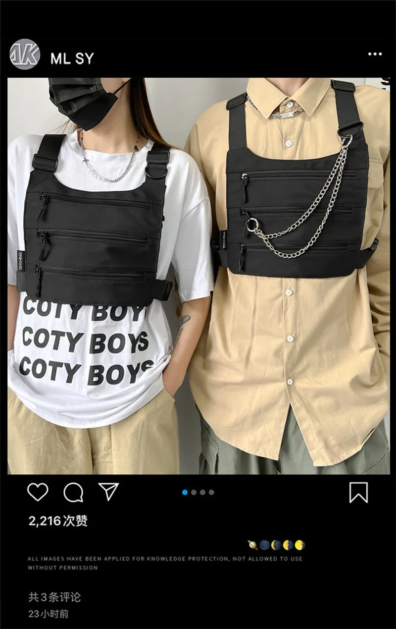 Nylon Marsupio Uomo Da Petto Marsupio Petto Uomo Marsupio