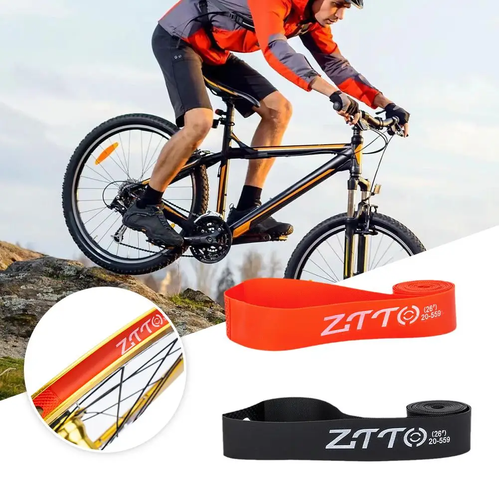 Bike Tire Liner - Inner Tube Protection Pad - Anti-Puncture Rim Tape - 20 Inch, Red - Cycling Accessory - View #12