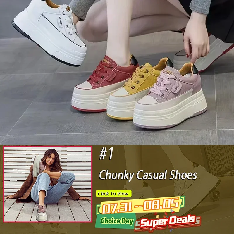 Fujin 9cm Cow Suede Genuine Leather Women Vulcanized Shoes Platform Wedge Skate Boarding High Brand Heels Casual Summer Shoes - Image 4