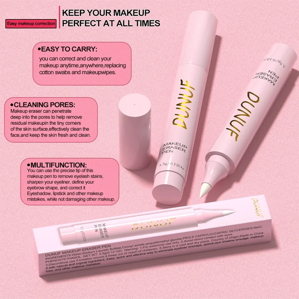 Description Picture 4 of itemEasy To Clean Eyeliner Makeup Remover Pen Makeup Correction Lip Eye Make Up Removal Magic Eraser Pen Cleansing Tool