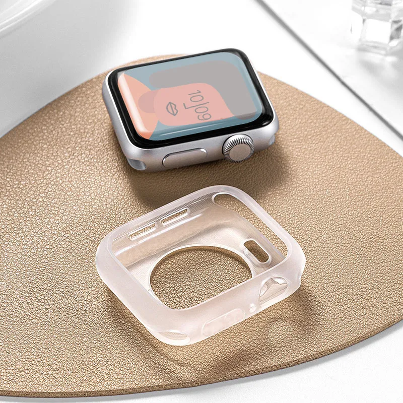 Glow-in-the-Dark Soft TPU Case for Watch, No Screen, Multiple Sizes Available