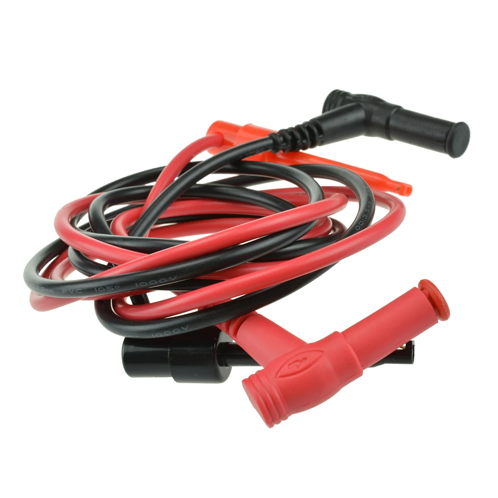 1M 4mm Alligator Clip to Banana Plug Test Cable Lead Connector Dual Probe Crocodile Clip For Multimeter Measure Tool 1 Pcs alligator clips test leads test cable lead test cable connector test lead cable test cable
