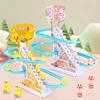 Electric Duck Track Rail Racing Slide Piggy Climbing Stairs Baby Toy LED Lights Musical Slide Roller Coaster Toys for Gift 1