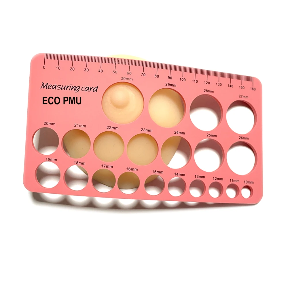 3D Realistic Areola Tattoo  Practice Silicone Measuring Tools Kit for Nipple Micropigmentation Training