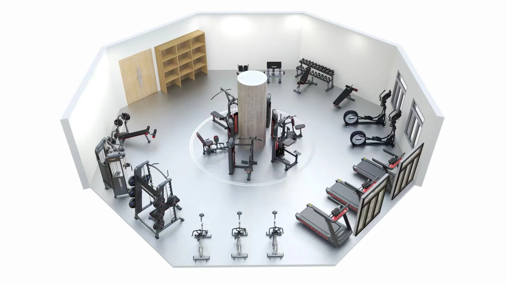110V/220V Commercial Led Screen Gym Treadmill Cardio Training Walking Running Machine Guangzhou Supplier Full Fitness Equipment
