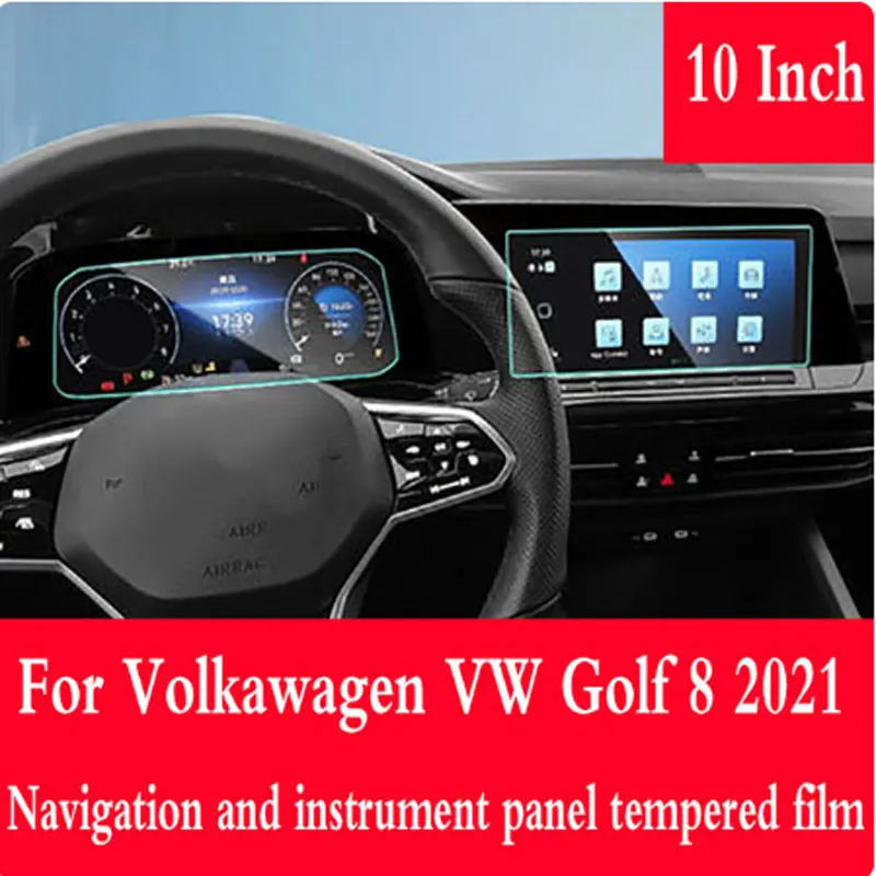 

Защитная пленка из закаленного стекла для Volkswagen Golf 8 2021 DVD GPS мультимедийный ЖК-экран