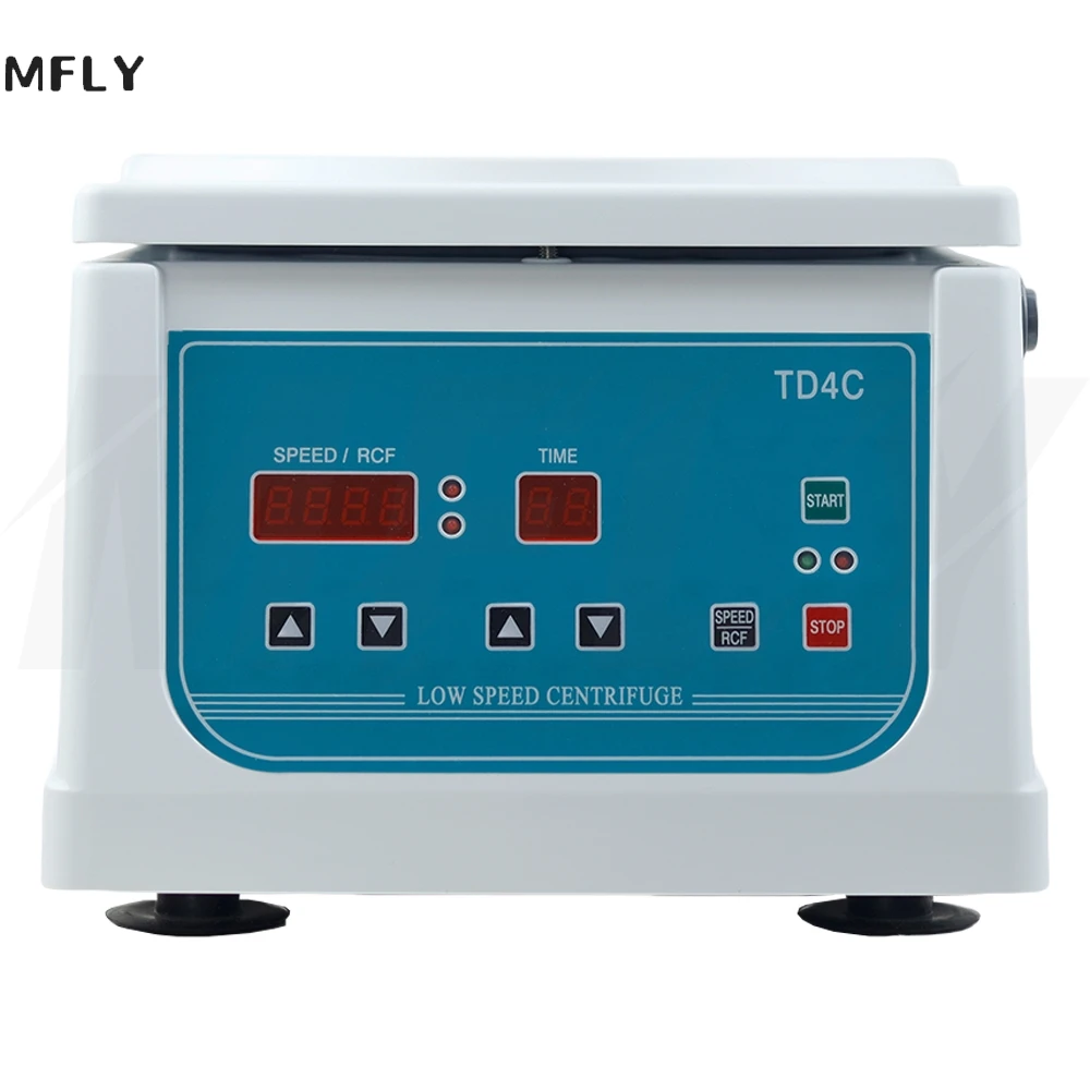 TD4C Laboratory Centrifuge Electric Low Speed Centrifuge Digital Display Desktop Centrifugal Machine 0-4000RPM Adjustable