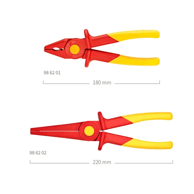 KNIPEX Nose Plastic Plier 1000V VDE Insulated Plastic pliers Electrical Working Tool NO.98 62 02 | 98 62 01 2
