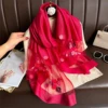Embroidered Scarf with Elegant Embroidery, High-End Shawl, New, Explosion 3