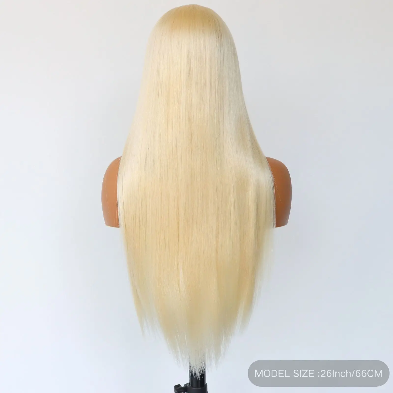 Blonde 13x4 Lace Front Synthetic Wig Straight Blonde Lace Front Wigs Pre Plucked Natural Hairline Wig 26Inch