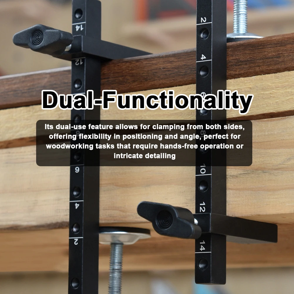 G Type Adjustable Woodworking Clamp 0-14cm Elevated C-Clip Aluminum Alloy Strong