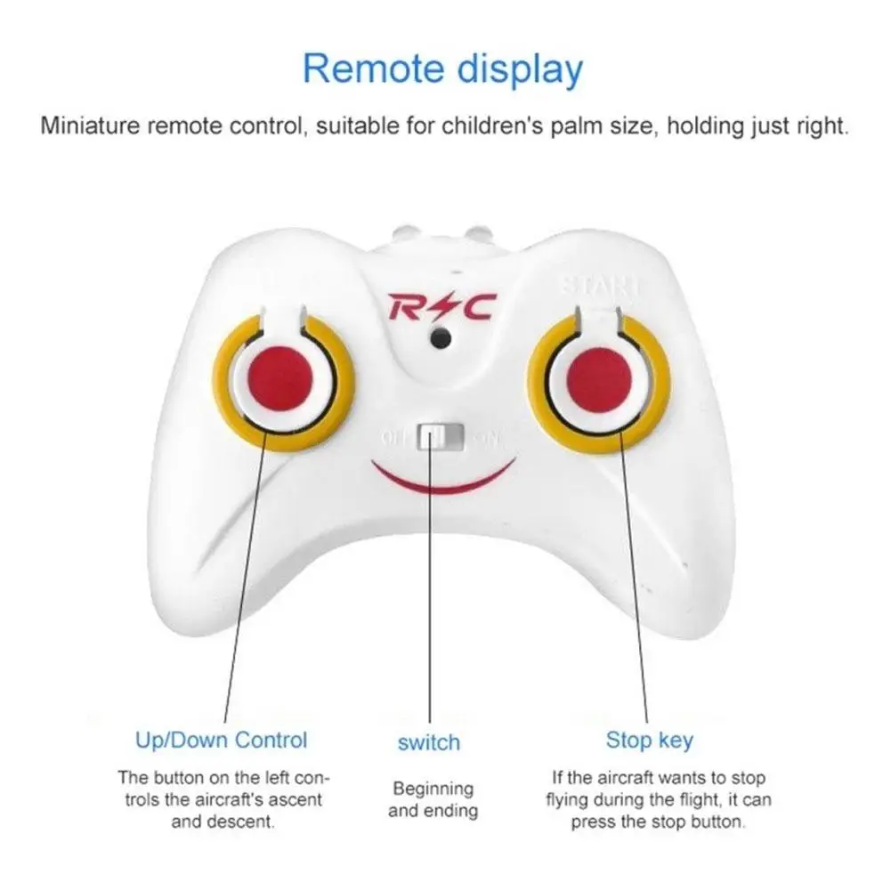 Mini Drone Télécommandé Jouet Enfant - 3 Couleurs