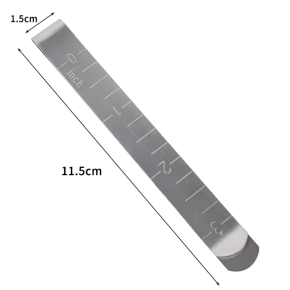 Metal Clamp Clips 4/8pcs Metal Sewing Crimping Clip Stainless Steel Ruler Measurement Clips Wrapping Clothes Curtain Skirts Hand Sewing