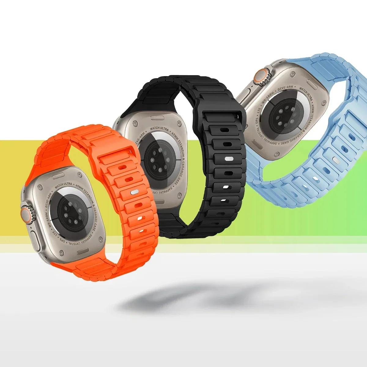 Silicone Strap for Apple Watch - Premium Wristband Bracelet